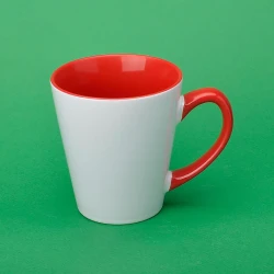 Чашка для сублімації Sublime Latte з лого кольорова всередені 330 мл